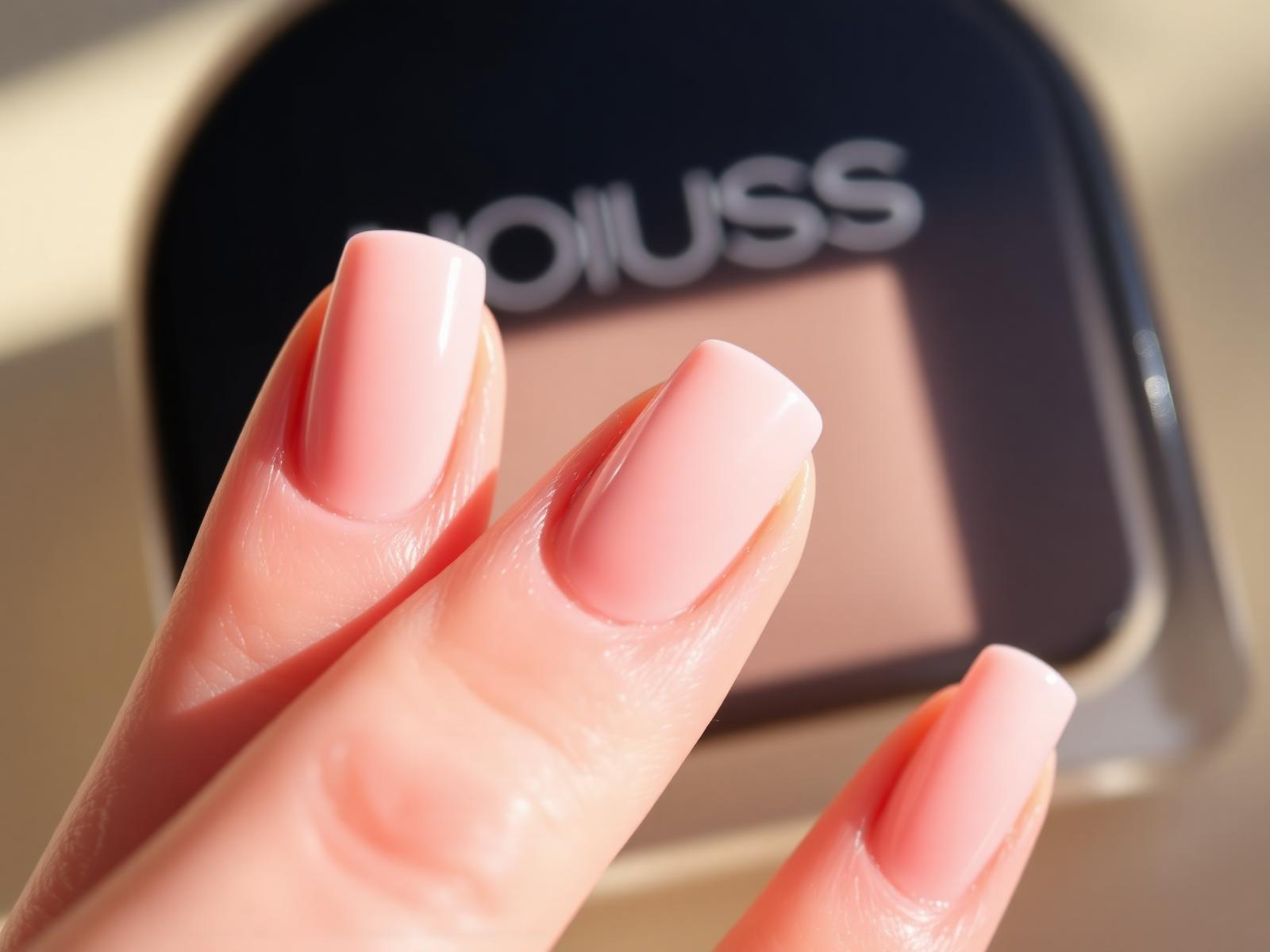Soft blush manicure by Bare Beauty Boise